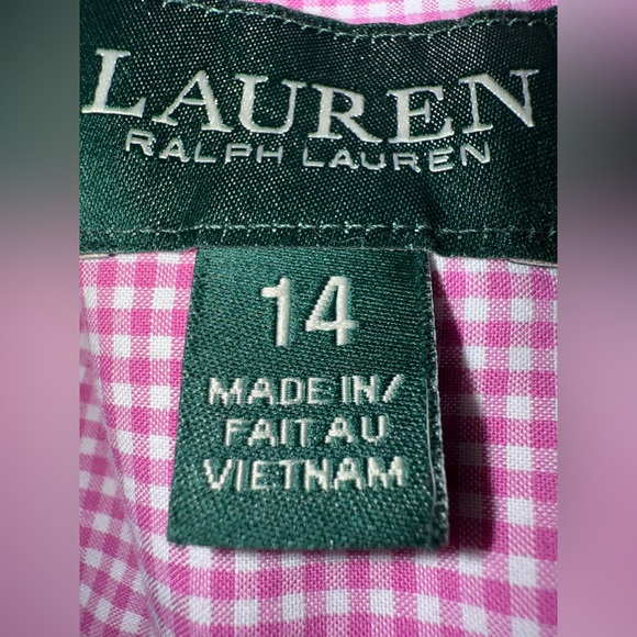 Lauren Ralph Lauren Slim Fit Gingham Stretch Oxford Shirt - Picture 8 of 10